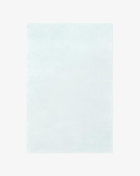 Handwoven Light Blue Wool Rug