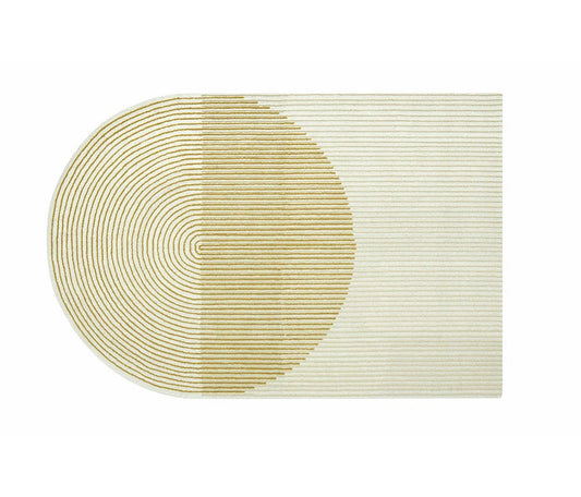 Minimalist Half-Circle Modern Hand Tufted Rug – Custom Size & Color