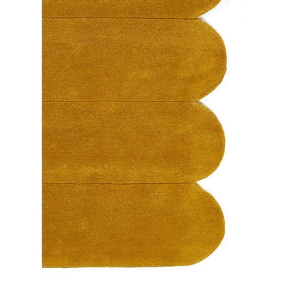 Modern Mustard Yellow Hand-Tufted Custom Rug – Bold Geometric Design