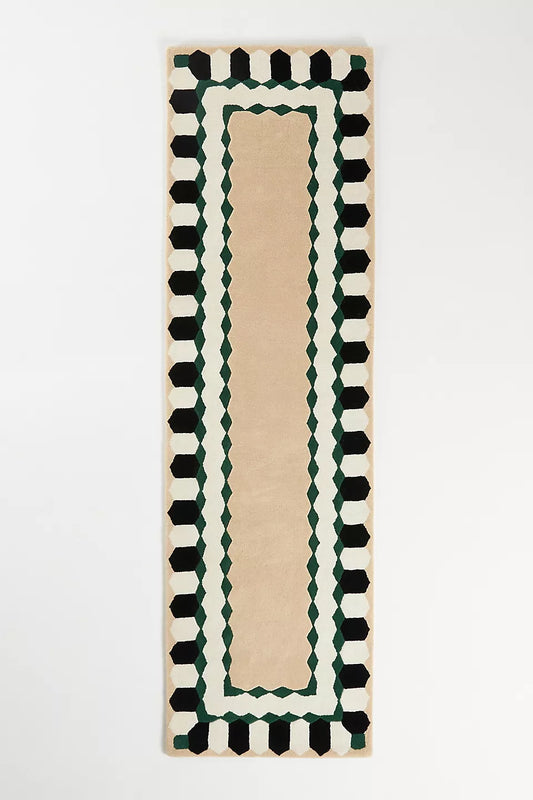 Designer Hand Tufted Beige Runner Rug 2.6x8,2.6x10,2.6x12,2.6x14,2.6x16...