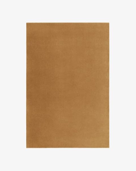 Handwoven Brunt Orange Wool Rug